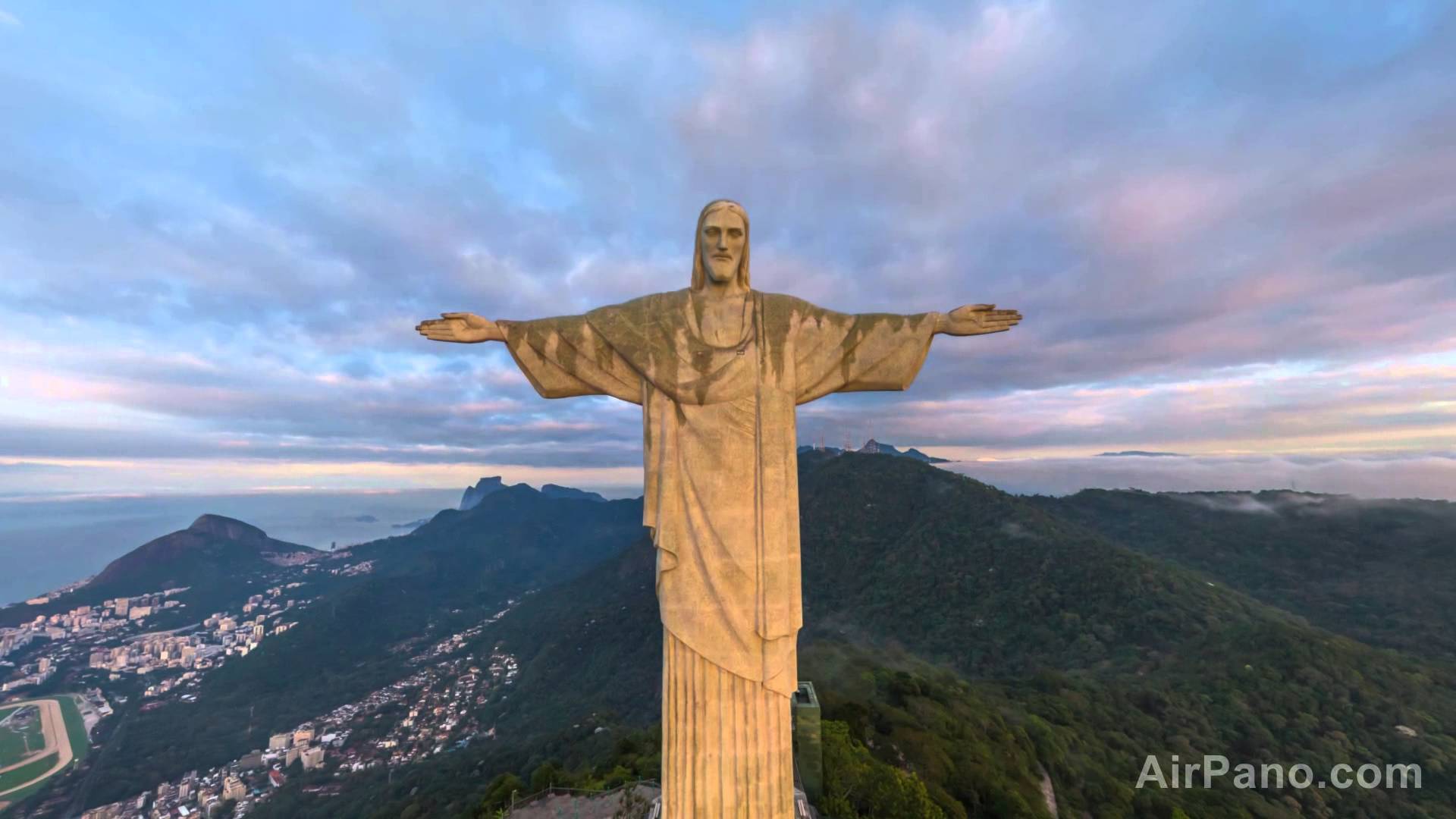 Front Picture Of The Christ The Redeemer Statue In Brazil