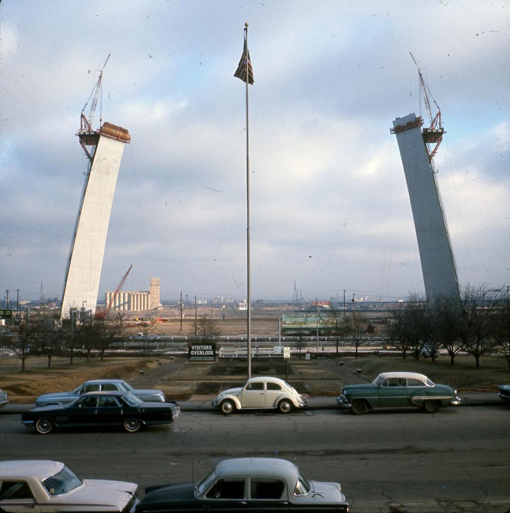 Gateway Arch During Construction