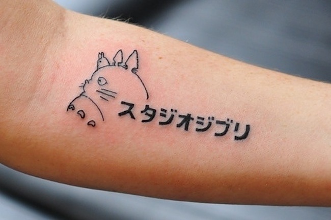 Ghibli Inspired Anime Tattoo On Forearm