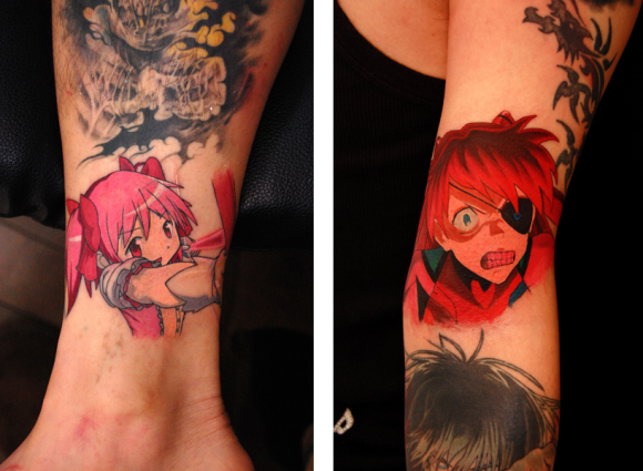 Girls Anime Tattoos