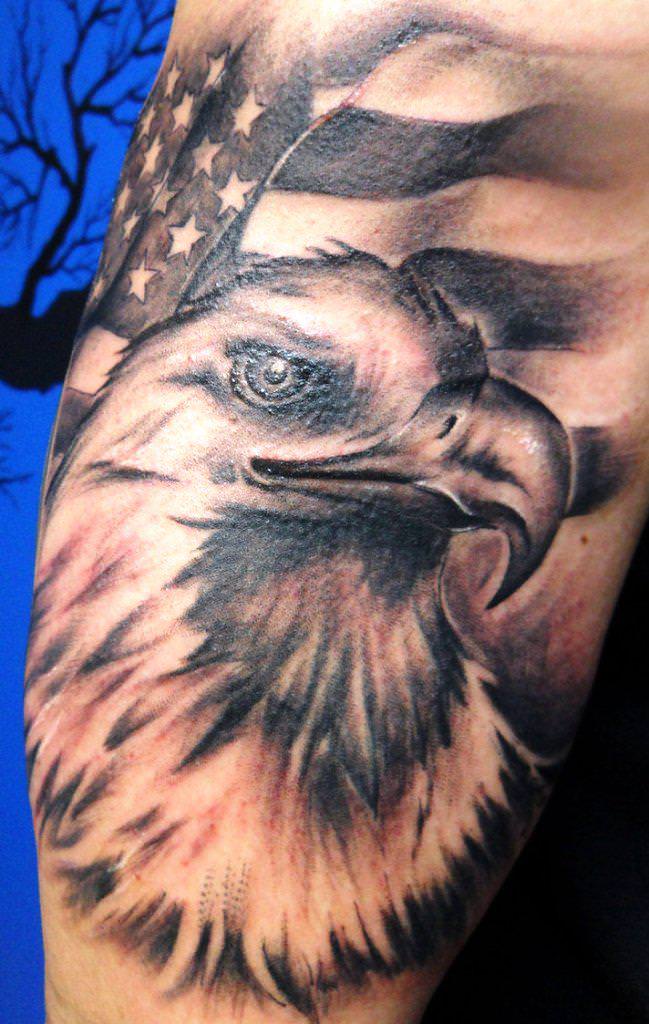 Impressive America Patriotic Tattoo