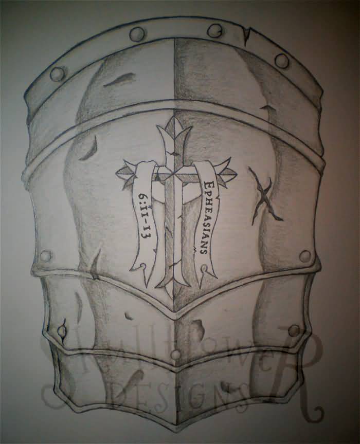 Impressive Armor Of God Tattoo Drawing By WingsDurus