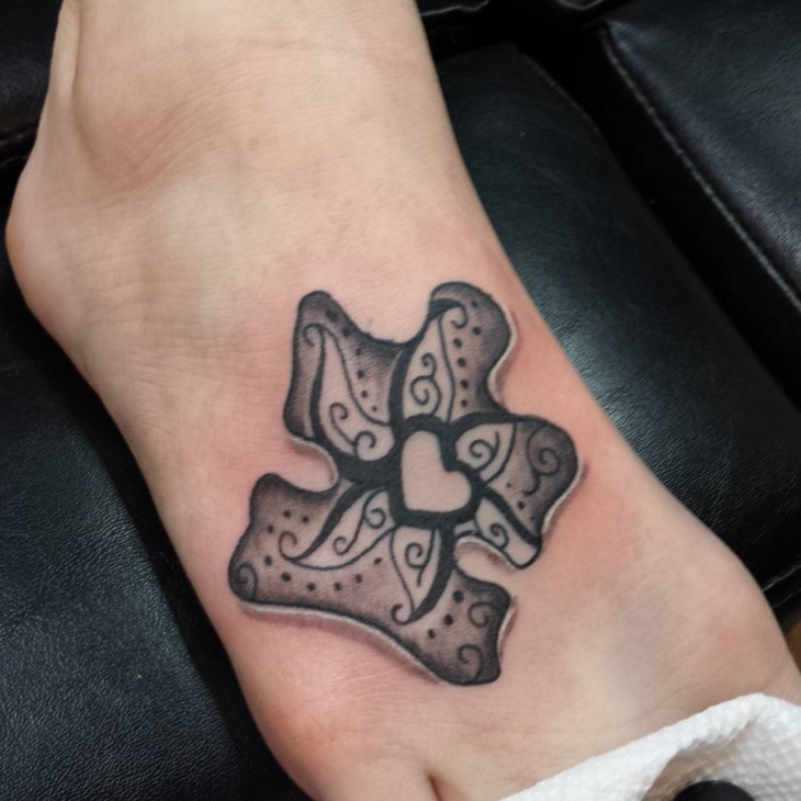 Impressive Foot Puzzle Tattoo