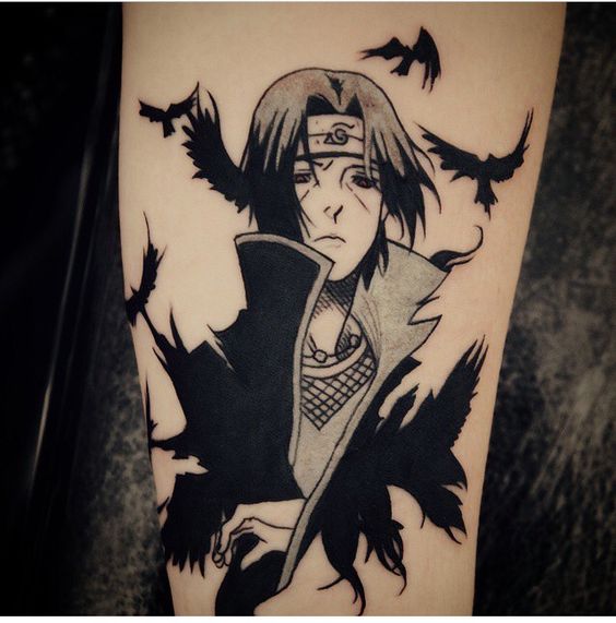 Impressive Naruto Anime Tattoo On Arm