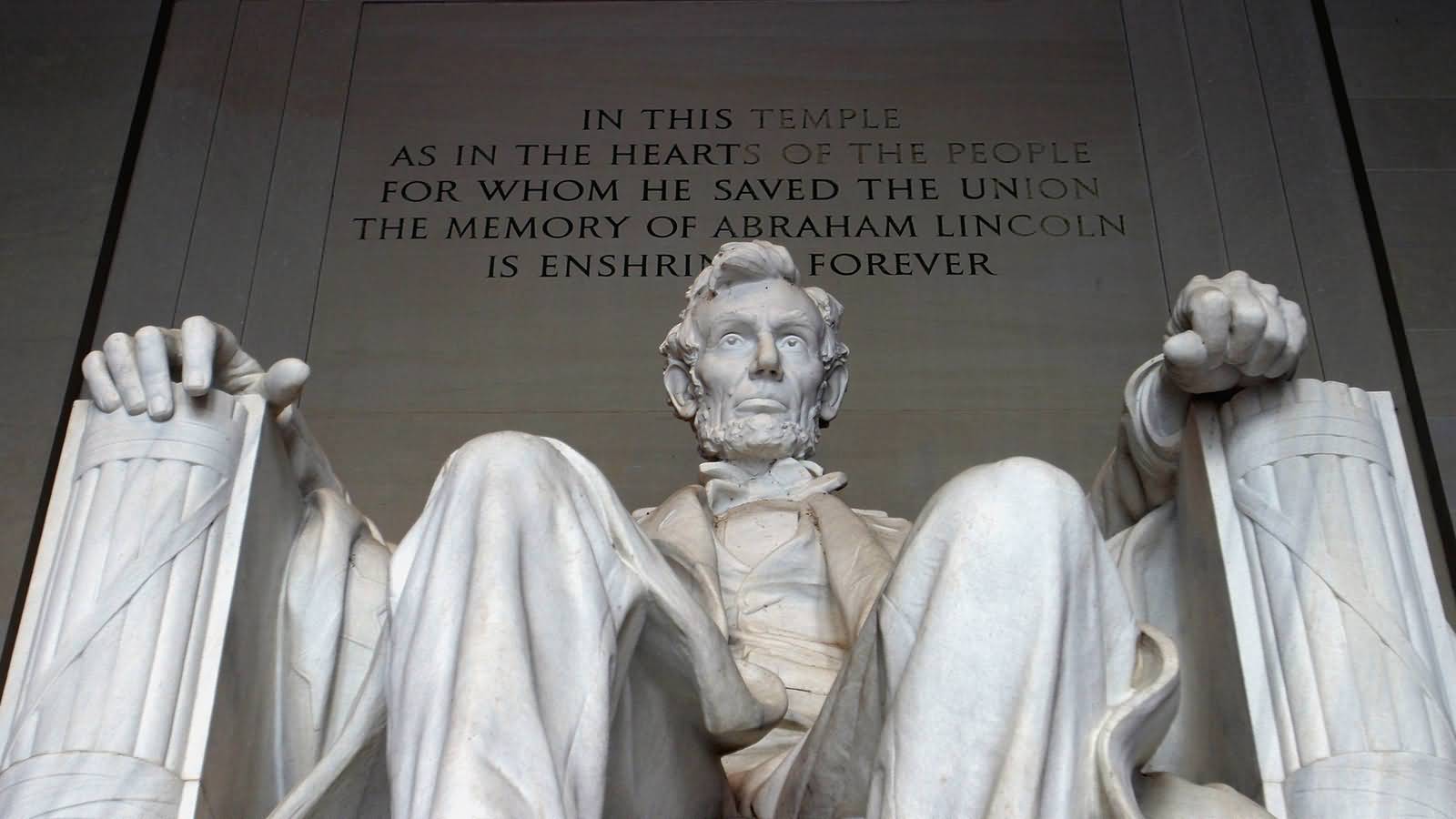 In The Memory Of Abraham Lincoln Lincoln Memorial