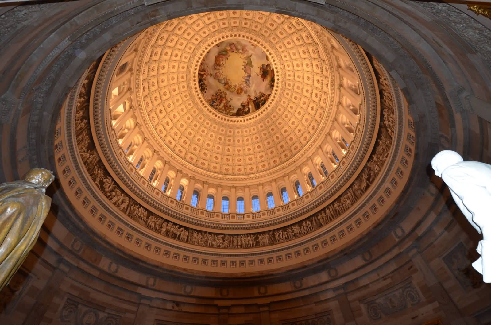 Inside The Dome In United States Capitol