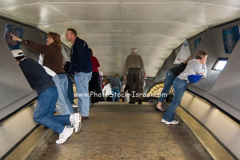 Inside The Observation Deck Of Gateway Arch