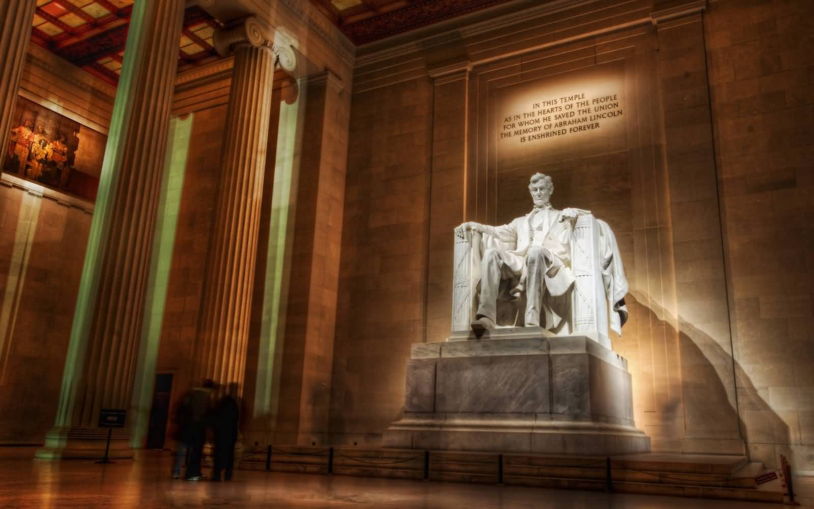 Inside View Of Lincoln Memorial