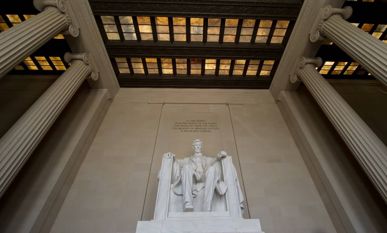 Interior of The Lincoln Memorial