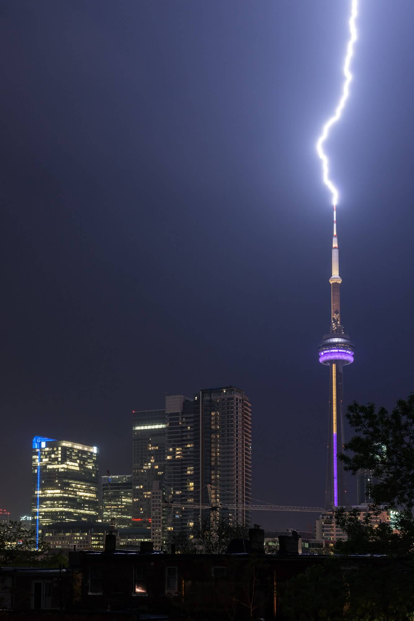 Lightning Storm On CN Tower
