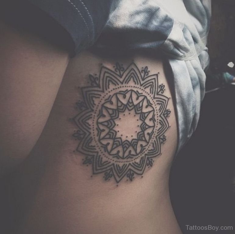 Mandala Rib Cage Tattoo