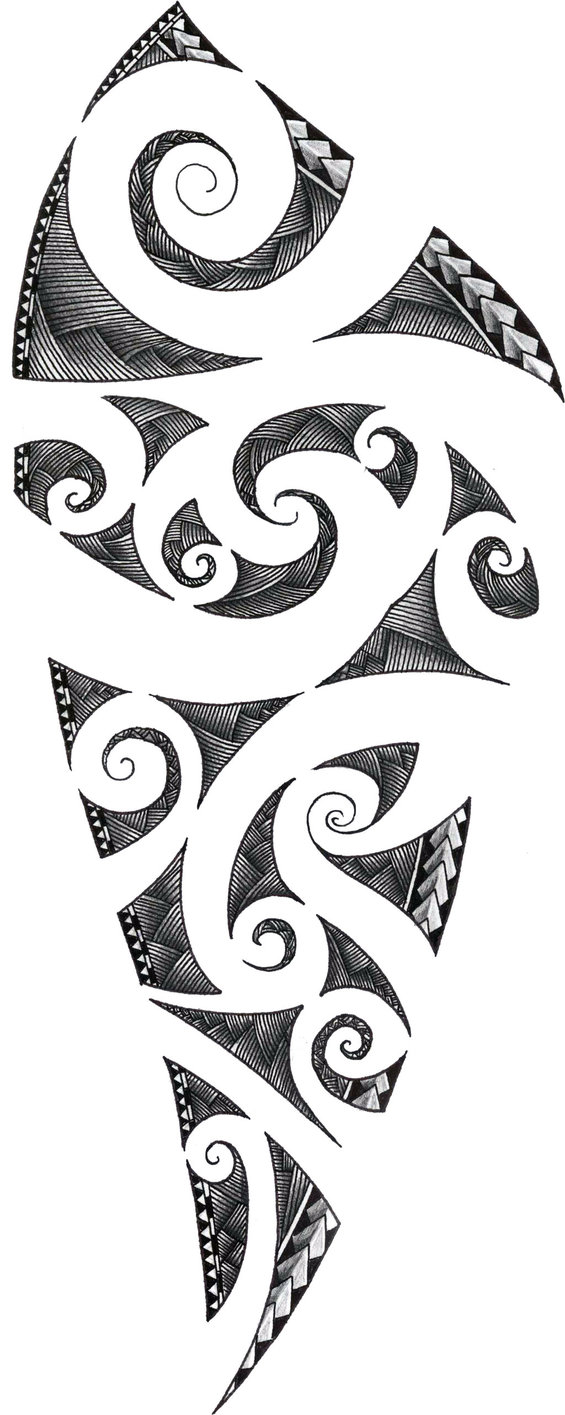 Maori Tattoo Design By ZakonKrancaSwiata