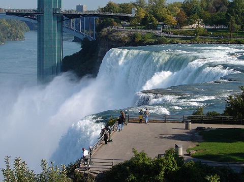 Niagara Falls With Bridge Picture
