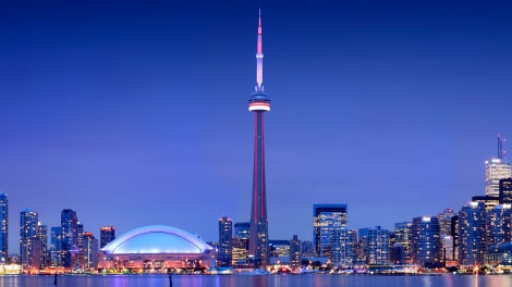 Night View Picture Of CN Tower