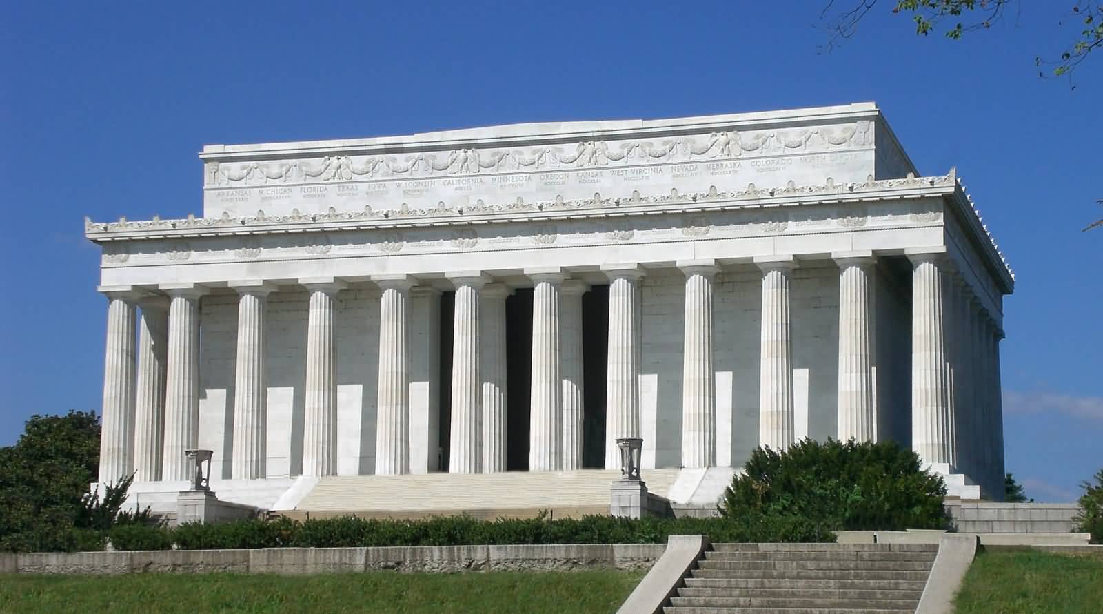 Outside View Of Lincoln Memorial