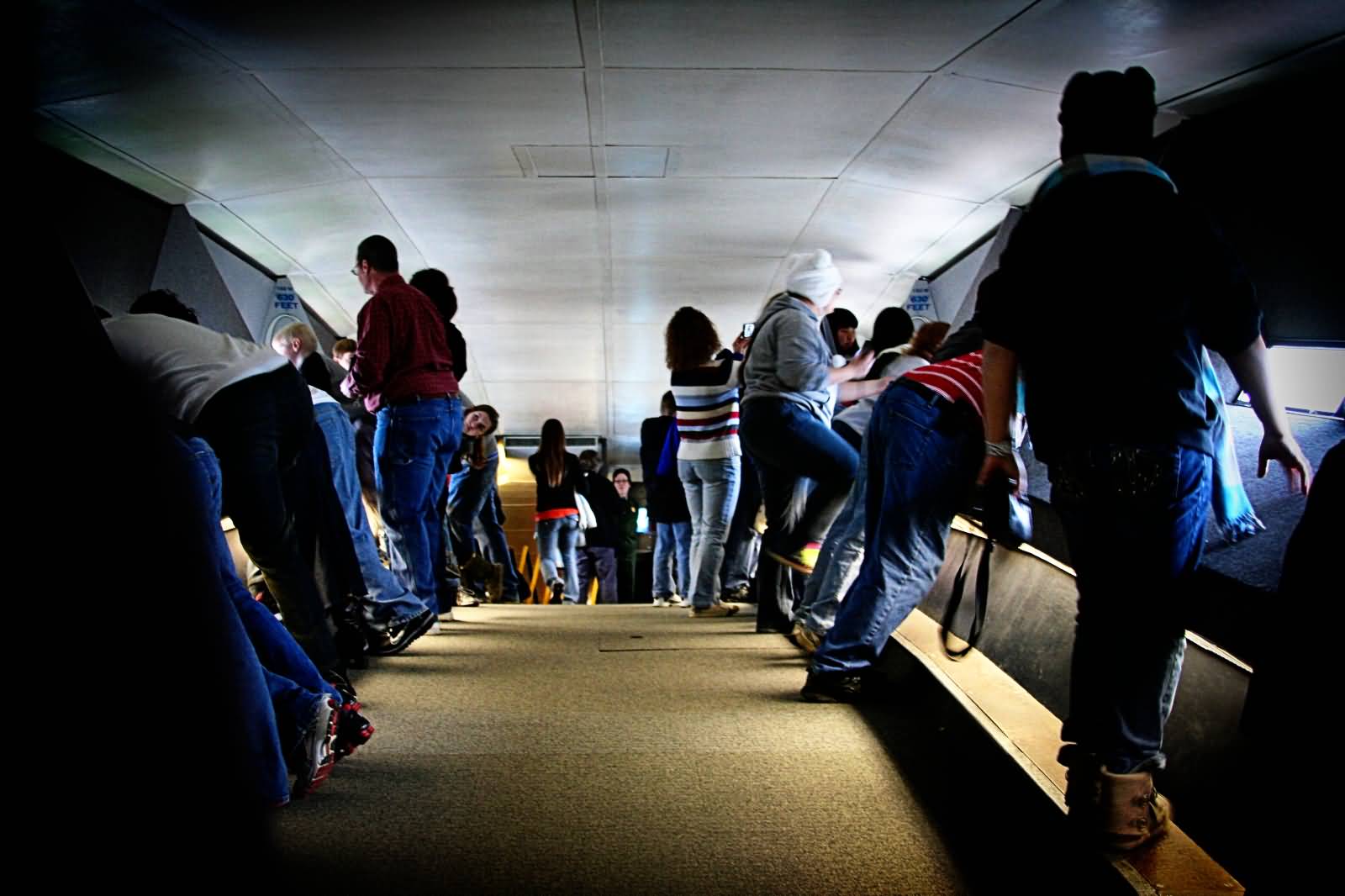 People Inside The Gateway Arch