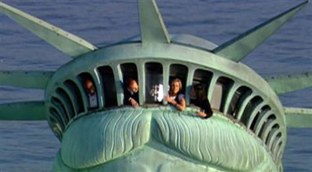 People Inside The Statue Of Liberty Crown