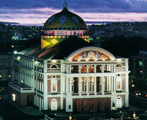 Picture Of The Amazon Theatre In Manaus, Brazil