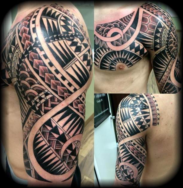 Red Maori Tattoo For Men