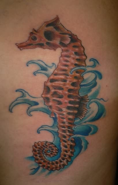 Sea Horse Water Tattoo