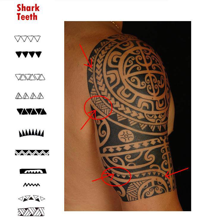 Shark Teeth Maori Tattoo