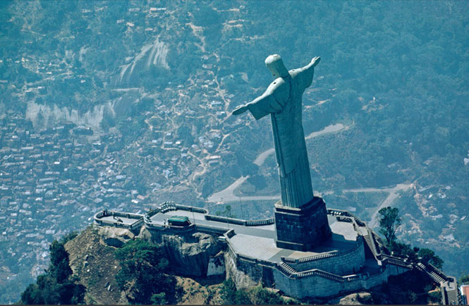 Side Aerial View Of The Christ The Redeemer