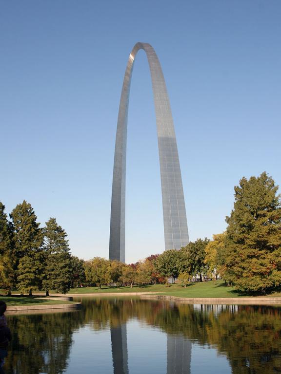 Side View Of Gateway Arch