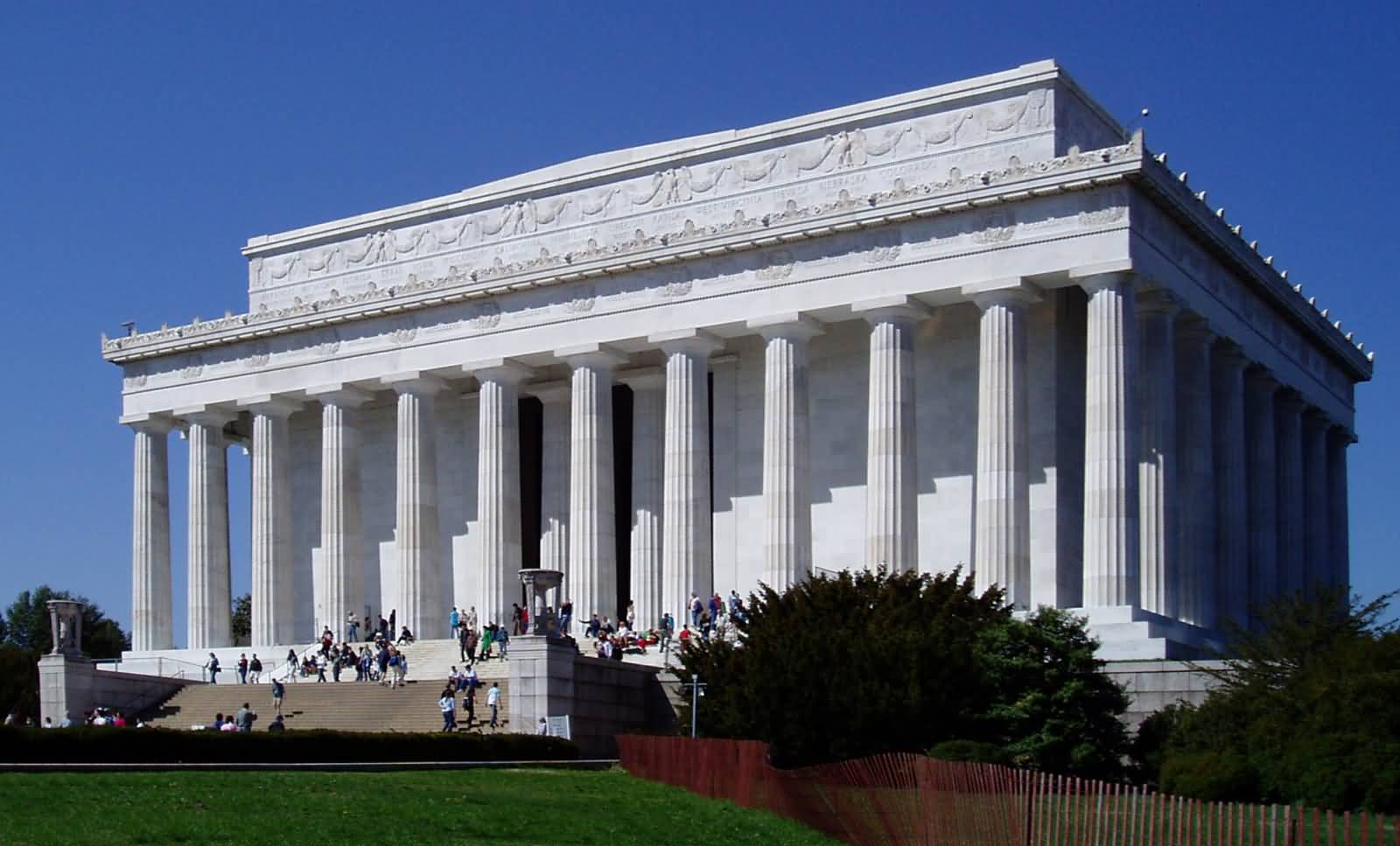Side View Of Lincoln Memorial