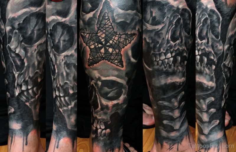 Skull Armor Tattoo