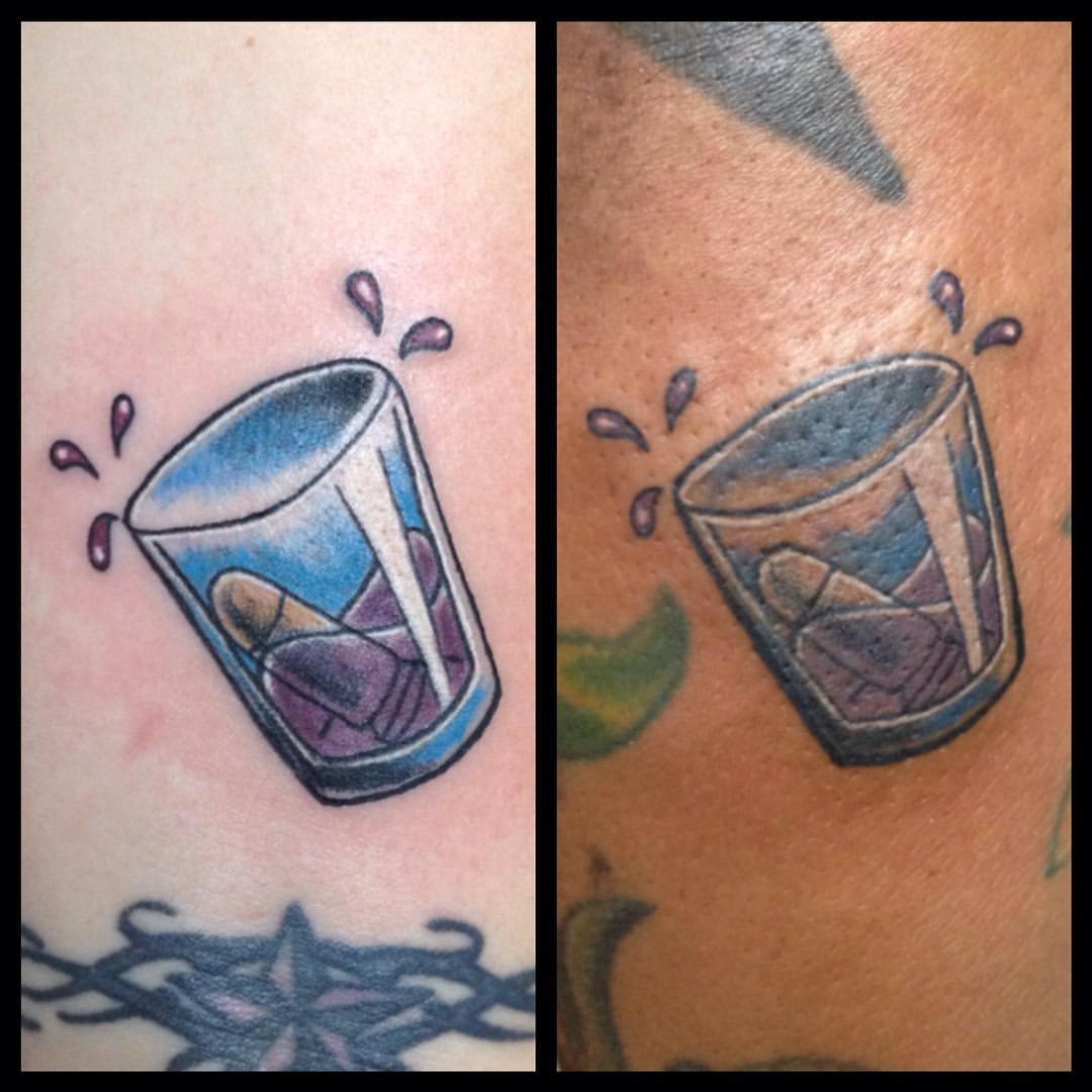 Small Bullets In Glass Tattoos