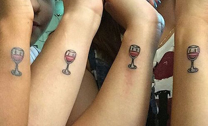 Small Glass Friendship Tattoos