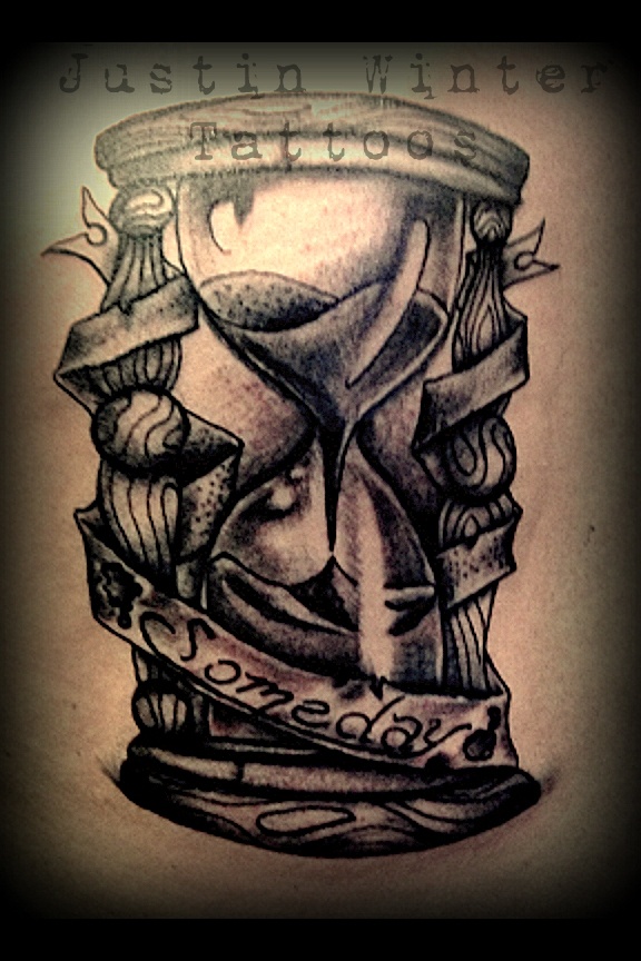 Someday Hourglass Tattoo By Justin Winter Seattle