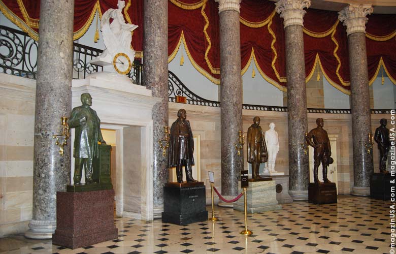 Statues Inside National Statuary Hall Of United Statues Capitol