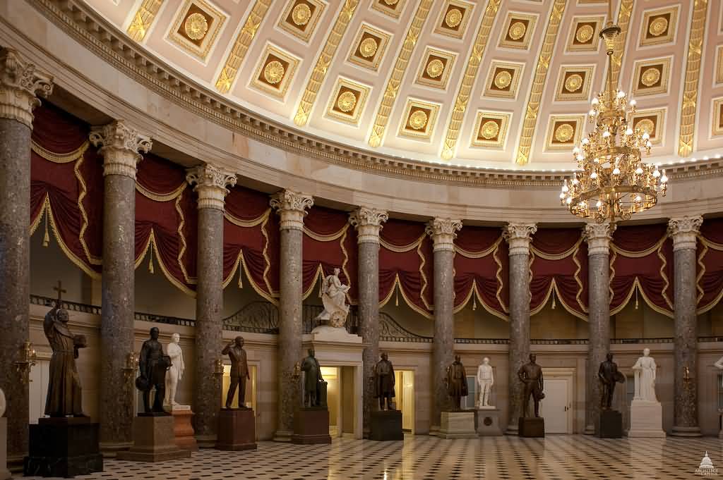 Statues Inside The United States Capitol Building