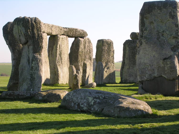 Stonehenge Monument Stones Closeup Picture