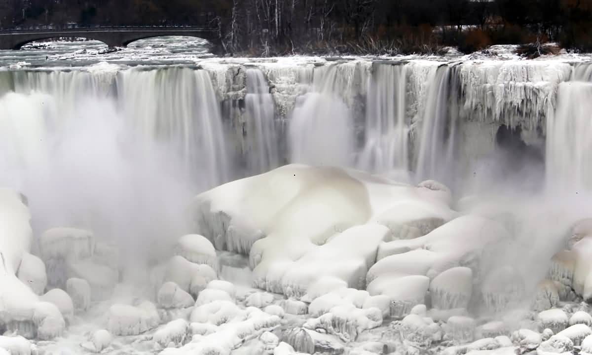 The American Side Of Niagara Falls Frozen Picture