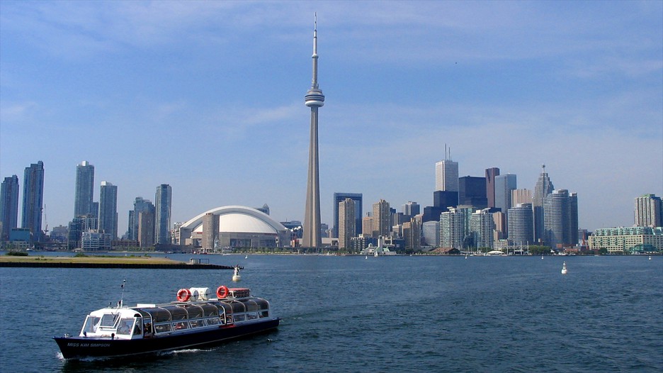 The CN Tower And Ontario River Picture
