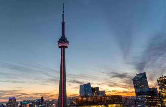The CN Tower During Sunset