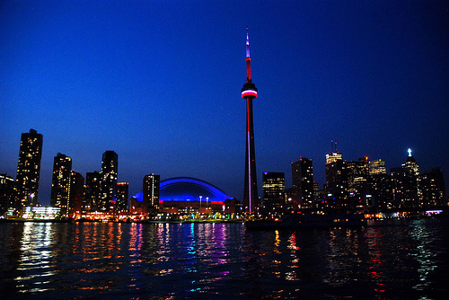 The CN Tower Looks Beautiful At Night