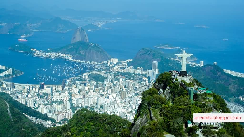 The Statue Of Christ the Redeemer And Rio City View