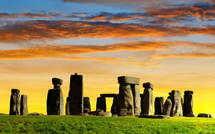 The Stonehenge Monument During Sunset