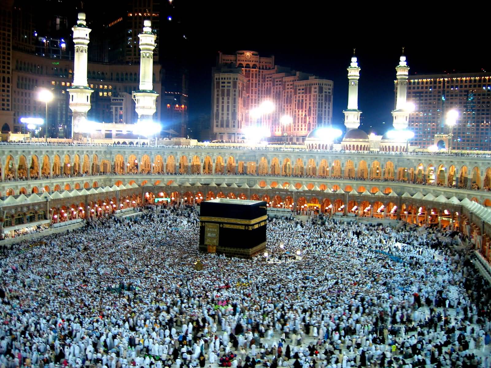 Thousands Of Muslim Pilgrims Around The Kaaba At Al-Masjid al-Haram
