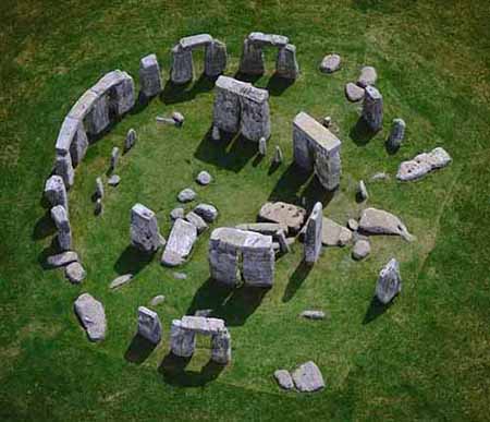 Top View Of The Stonehenge Monument