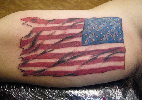 40+ US Flag Tattoos On Shoulder