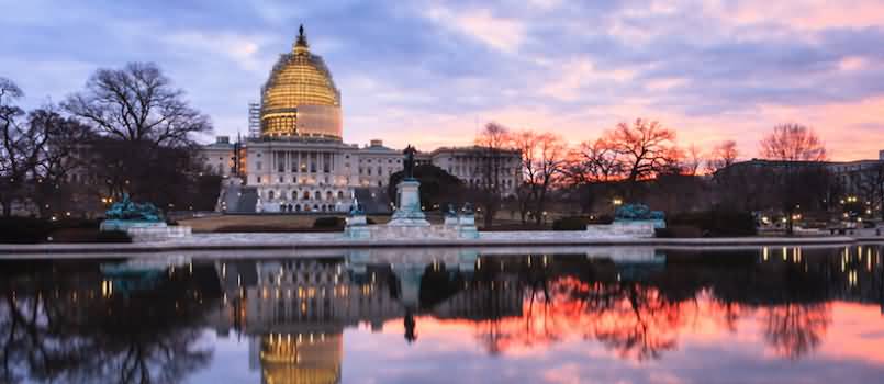 United States Capitol At Dawn