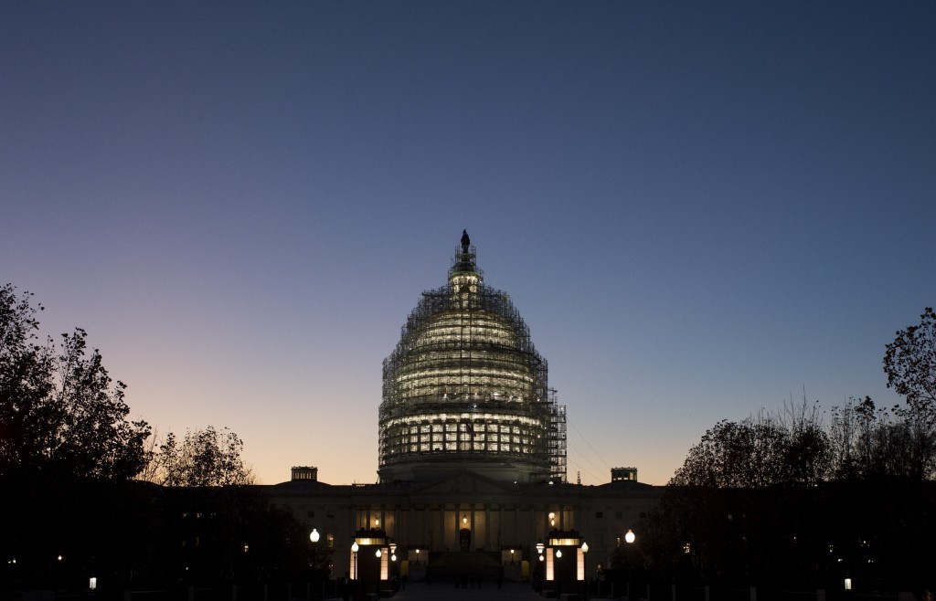 United States Capitol At Dusk