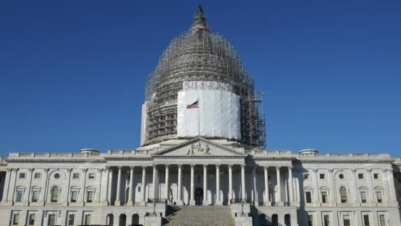 United States Capitol During Restoration