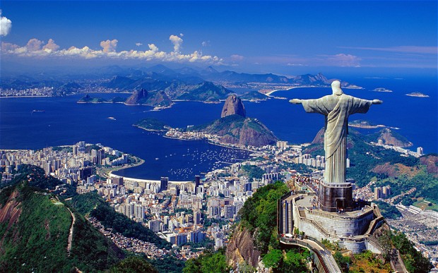 View Of City And Christ the Redeemer Statue