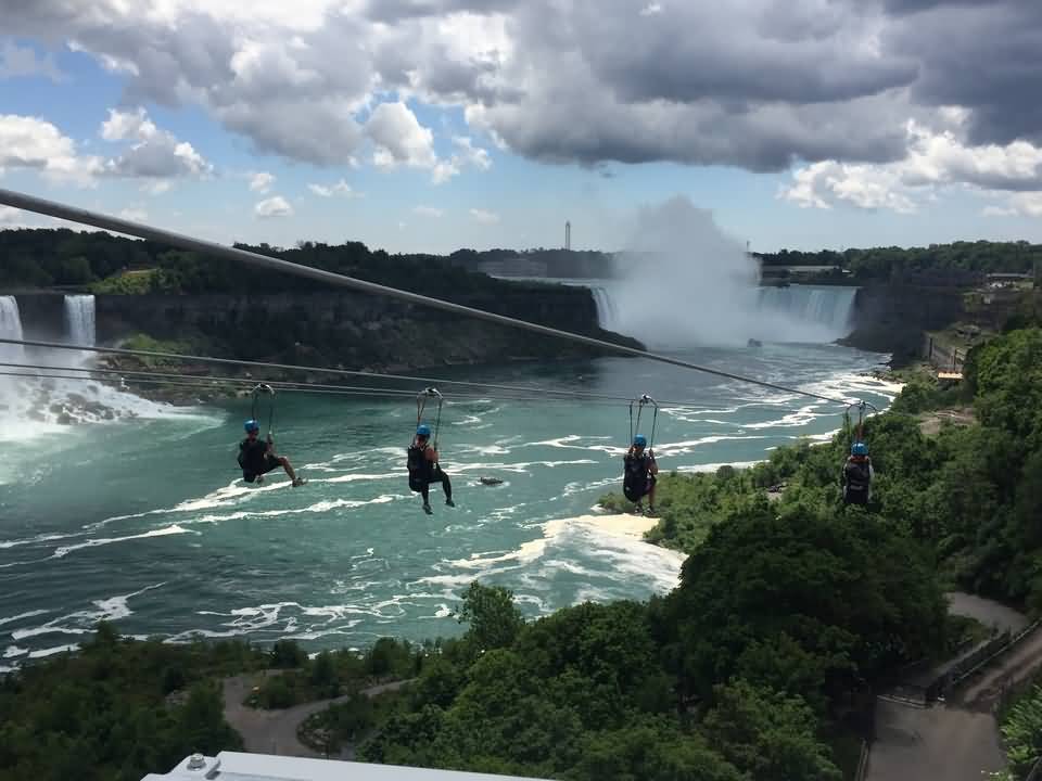 Zip Line Over Niagara Falls