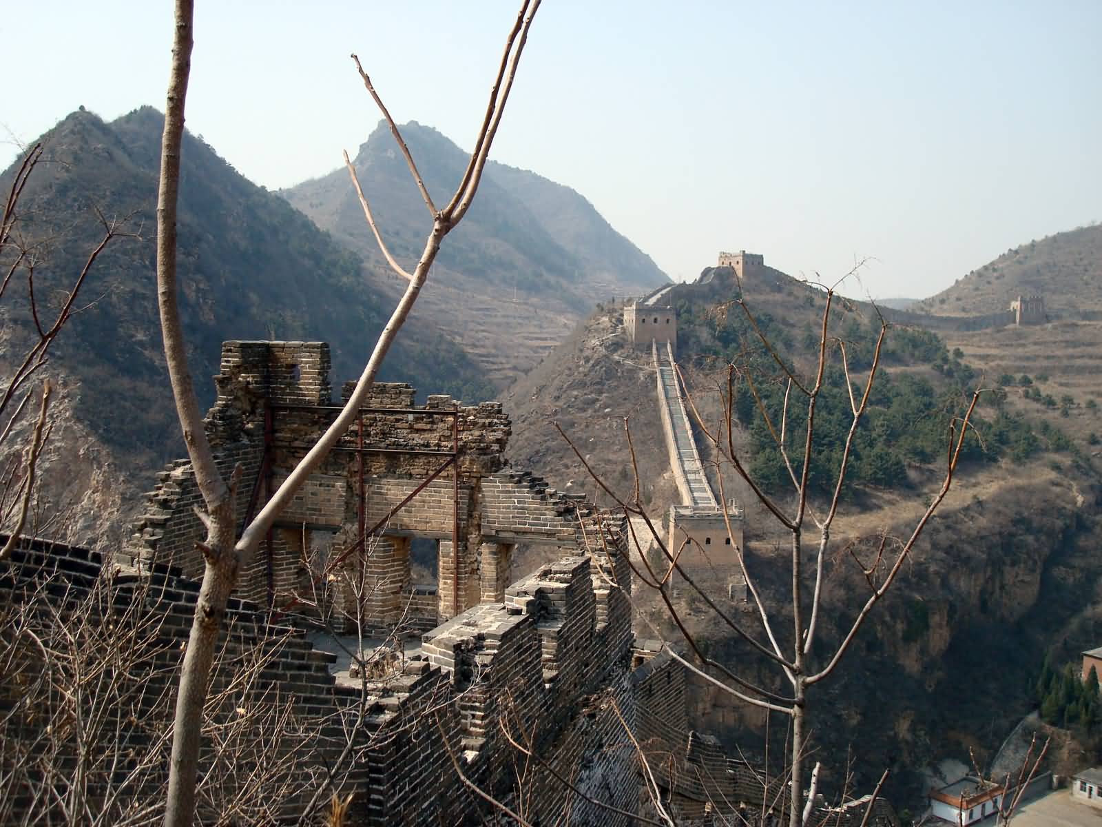 A Portion Of The Great Wall Of China At Simatai